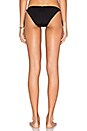view 3 of 4 Shell Stitch Side Tie Bikini Bottom in Black Sands