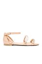 view 1 of 5 SANDALIA in Nude & Gold