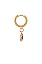 view 2 of 2 Evil Eye Huggie in Gold