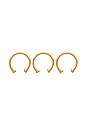 view 2 of 2 TRIO EAR CUFF in Gold