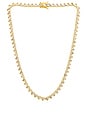 view 1 of 2 Nora Heart Tennis Necklace in Gold
