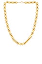 view 1 of 2 Brushed Rondelle Necklace in Gold