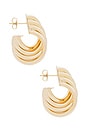 view 2 of 3 Twist Earrings in Gold