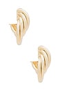 view 3 of 3 Twist Earrings in Gold