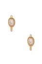 view 3 of 3 PENDIENTES DE ARO BEZEL in Yellow Gold