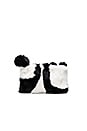 view 2 of 6 Panda Rabbit Fur Muff in Black & White
