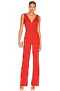 view 1 of 3 Gale Deep V-Neck Jumpsuit in Bright Poppy