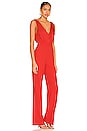 view 2 of 3 Gale Deep V-Neck Jumpsuit in Bright Poppy