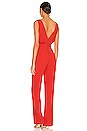 view 3 of 3 Gale Deep V-Neck Jumpsuit in Bright Poppy