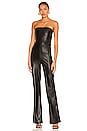 view 1 of 3 Lavera Vegan Leather Jumpsuit in Black