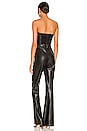 view 3 of 3 Lavera Vegan Leather Jumpsuit in Black