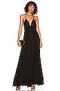 view 1 of 3 Adalyn Halter Pleated Jumpsuit in Black