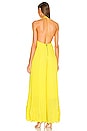 view 3 of 3 Adalyn Halter Pleated Jumpsuit in Sunflower
