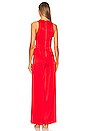 view 3 of 3 Myrtle V-Neck Wide Pleat Jumpsuit in Chili Pepper