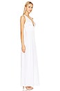 view 2 of 3 Myrtle Low V-neck Wide Jumpsuit in White