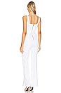 view 3 of 3 Chels Corset Sleeveless Jumpsuit in White