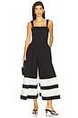view 4 of 4 Belden Wide Leg Jumpsuit in Black & Off White