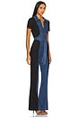 view 2 of 3 Gorgeous Wide Leg Jumpsuit in Black & Liana Blue