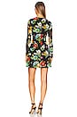 view 3 of 3 Delora Long Sleeve Flare Mini Dress in Atrium Floral Small