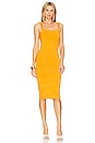 view 1 of 3 Alina Midi Dress with Cord Straps in Tangerine