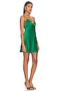 view 2 of 3 Julietta Mini Slip Dress in Emerald