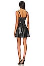 view 3 of 3 Kaidra Faux Leather Mini Dress in Black