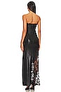 view 3 of 4 Retha Faux Leather Lace Maxi Dress in Black