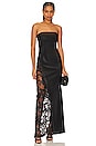 view 1 of 4 ROBE MAXI IMITATION CUIR RETHA in Black