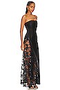 view 2 of 4 ROBE MAXI IMITATION CUIR RETHA in Black