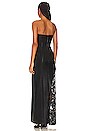 view 3 of 4 ROBE MAXI IMITATION CUIR RETHA in Black