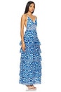 view 2 of 3 Imogene Tiered Maxi Dress in Artisan Ikat French Blue