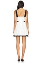 view 3 of 3 Eloisa Mini Dress in Off White & Black