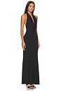 view 2 of 3 Dani Deep Cowl Maxi Dress in Black