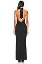 view 3 of 3 Dani Deep Cowl Maxi Dress in Black