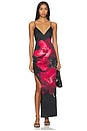 view 2 of 4 Monika Maxi Dress in Peony Petals Bright Ruby