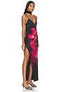 view 3 of 4 ROBE MAXI MONIKA in Peony Petals Bright Ruby