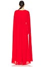 view 3 of 4 Zenaida Maxi Cape Gown in Bright Ruby