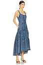 view 2 of 3 Diana Structured Denim Midi Dress in Liana Vintage Blue