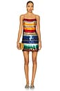view 1 of 4 Bridget Mini Dress in Rainbow Stripe