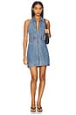 view 1 of 3 Axelle Mini Dress in Peyton Vintage Blue