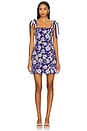 view 1 of 3 Maryann Tie Shoulder Dress in Blooming Wild Indigo