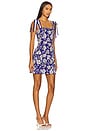 view 2 of 3 Maryann Tie Shoulder Dress in Blooming Wild Indigo