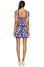 view 3 of 3 Maryann Tie Shoulder Dress in Blooming Wild Indigo