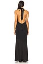 view 3 of 3 Dani Midi Dress With Sheer Panel in Black
