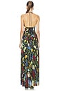 view 3 of 3 Vestido longo Hannah com fenda em V profundo in Social Hour Black