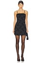 view 2 of 4 Roxane Drop Waist Scoop Neck Mini Dress in Black