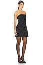view 3 of 4 Roxane Drop Waist Scoop Neck Mini Dress in Black