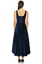 view 3 of 3 Diana Sleeveless Structured Midi Dress in Dark Midnight Blue