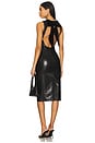 view 1 of 4 Wynell Vegan Leather Midi Dress in Black
