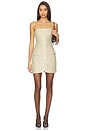 view 1 of 4 Madison Strapless Mini Blazer Dress in Pale Gold